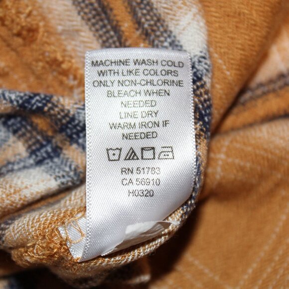 Maurices plaid round neck short ruffle flared sleeves keyhole back closure M - Picture 7 of 7